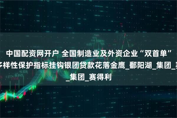 中国配资网开户 全国制造业及外资企业“双首单”生物多样性保护指标挂钩银团贷款花落金鹰_鄱阳湖_集团_赛得利