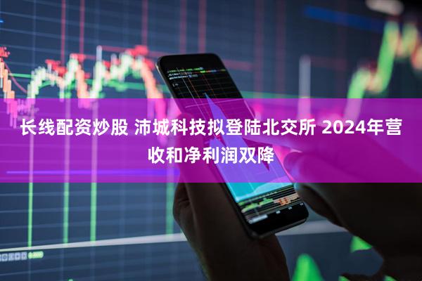 长线配资炒股 沛城科技拟登陆北交所 2024年营收和净利润双降