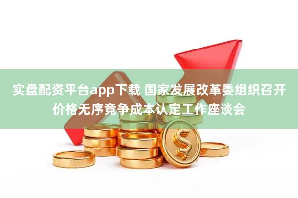 实盘配资平台app下载 国家发展改革委组织召开价格无序竞争成本认定工作座谈会
